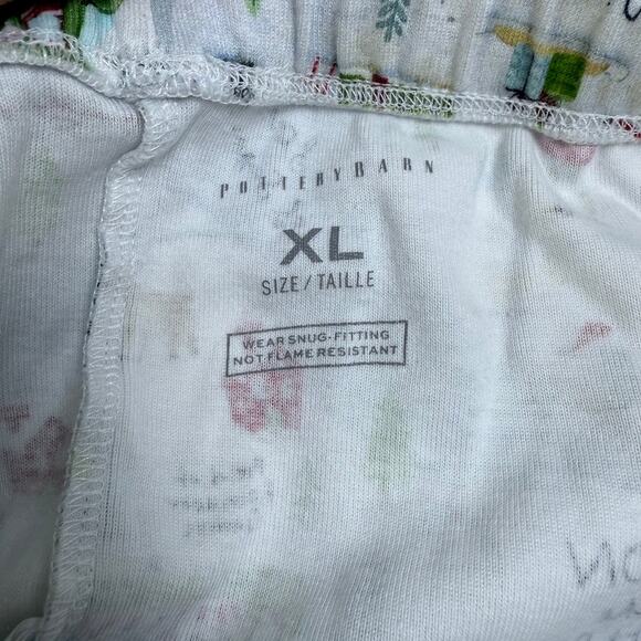 Pottery Barn Kids XL Organic Cotton Pajama Set North Pole Map Print - Picture 11 of 16